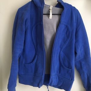 Lululemon zip up scuba hoodie in a pretty blue 💙